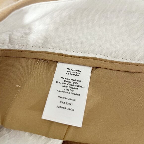 NEW Talbots Hampshire Ankle Pant Straight Leg Khaki Tan - Size 22W - Picture 4 of 7
